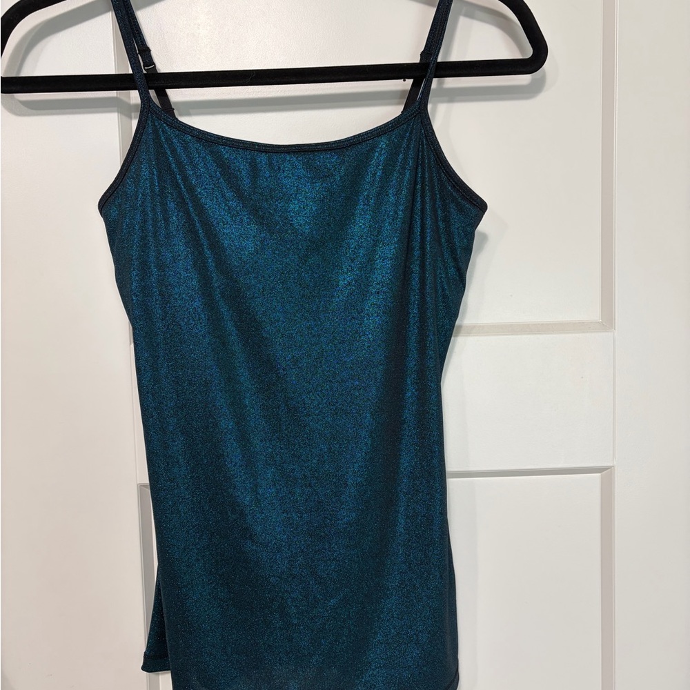 Express Metallic Shimmer Cami Tank Top XS